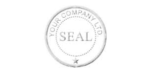 corporate seal stamp template to design